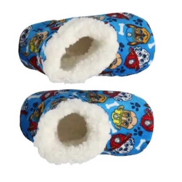 PAW PATROL SPIDERMAN SLIPPER SOCKS Kids 4.5-7.5 Boys Girls Slippers Winter S - Picture 2 of 12